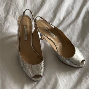 Oscar De La Renta sling back heals